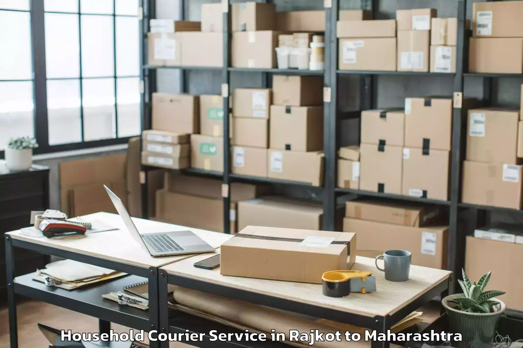 Book Rajkot to Indapur Household Courier Online